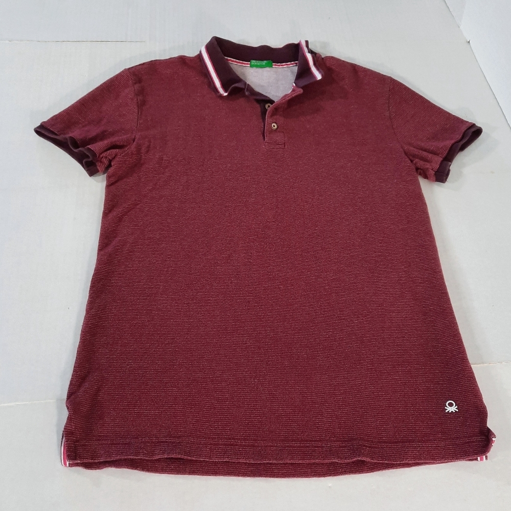 United Colors of Benetton Micro Geometric Polo Shirt